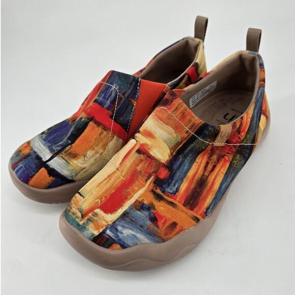 UIN Color Brush Toledo Wearable Art Abstract Slip On Shoe Sz 6.5 - Picture 1 of 15